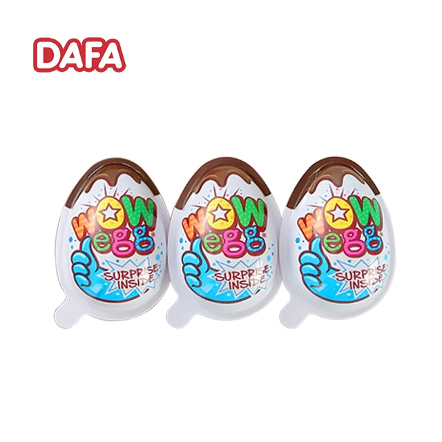WOW Chocolate Small Size Egg Half Chocolate Biscuit Cup Half Surprise Toys For Boys And Girls