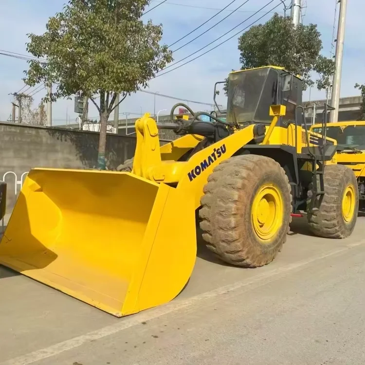 Оригинальный подержанный погрузчик Komatsu для продажи WA470 Weichai дизельный
