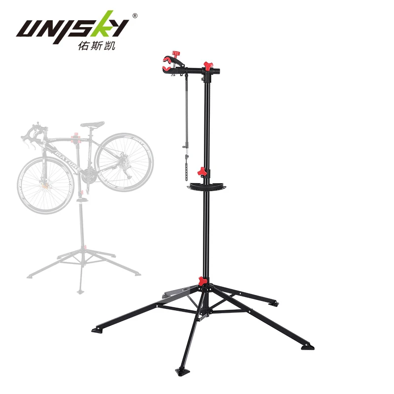 Heavy-duty foldable  steel 5 legs   big sleeve road Mountain Bike & Road Bikes  display repair stand