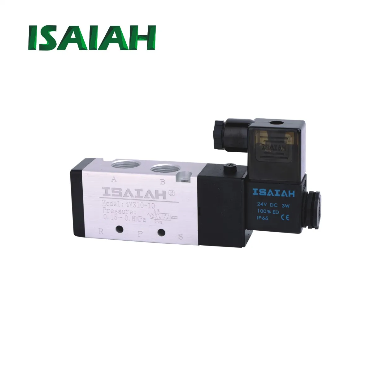 Good Quality Isaiah Brand Three Position Five Way Pneumatic Air Solenoid Valve  24V 220V