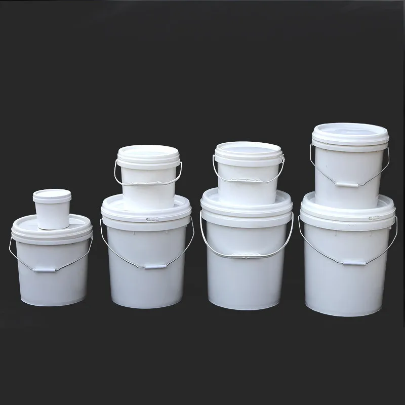 Customizable Color Strong Seal Food-Grade Plastic Pails 150/300/500/750ml 1/2/3/4/5 L Plastic Bucket