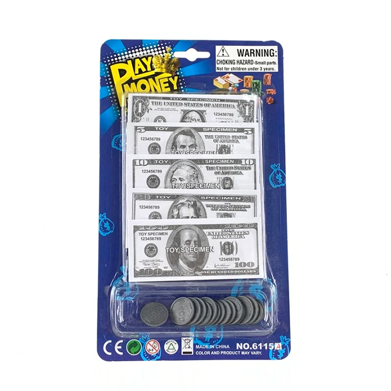 US Dollar EURO GBP Pretend and Play Money Games Counting Math Currency Play Money for Kids