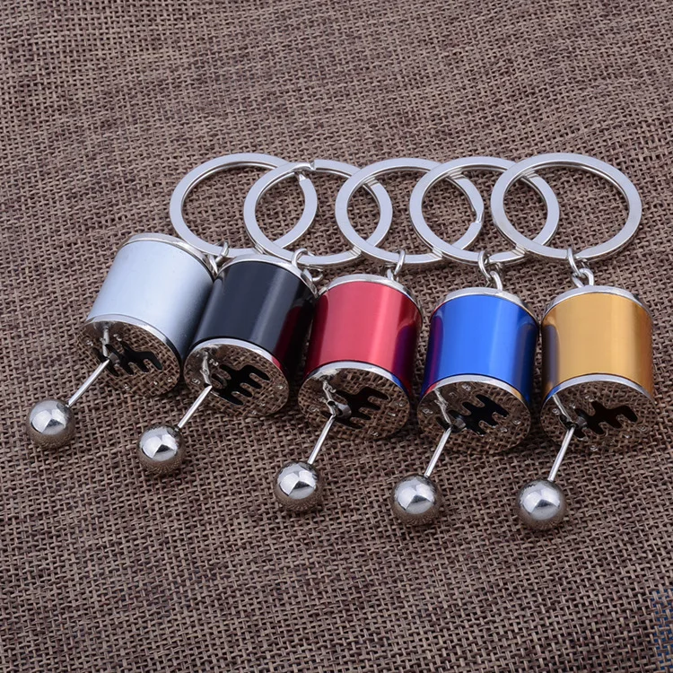 Autos Part Metal Key Ring Six Speed Manual Car Gear Shift Toy Keychain