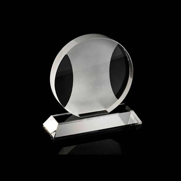 Customized Shape Clear Award Trophy Crystal Medal Glass
