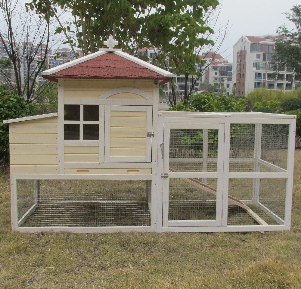 New design wooden Hen chicken coop wood with run for sales