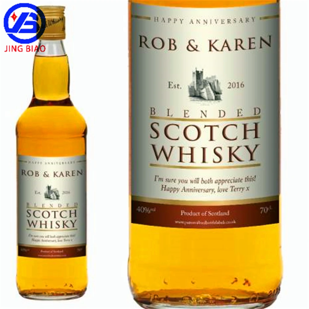 Многослойная Складная водостойкая клейкая этикетка-наклейка Wisky в бутылке Highland Quee wquihardt Hi Tech для пищевых продуктов, производитель Китай