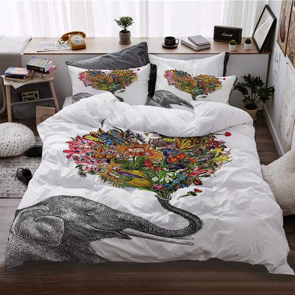 Лидер продаж, роскошный модный мягкий персонализированный Комплект постельного белья из 4 предметов с принтом на заказ