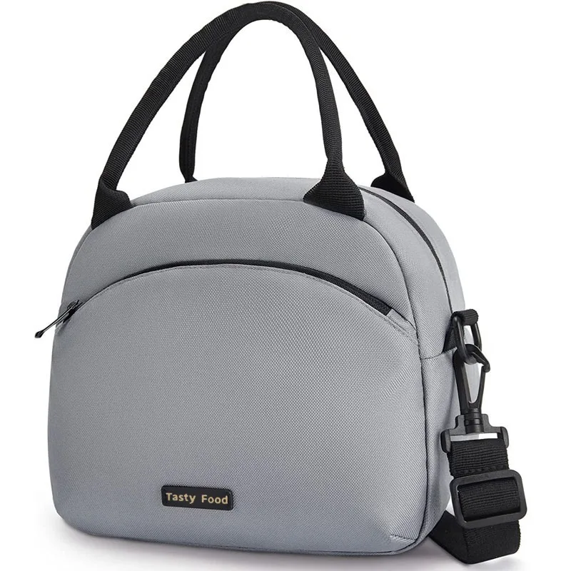 ZX044 Leakproof Insulated Cooler Lunch Tote Bags for Work Bento Box Insulated Messenger Bags Camping Fresh Keeping Handbags