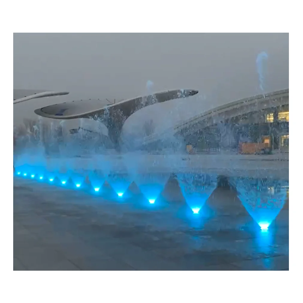 Factory Price Program Control Garden Dancing Water Dry Fountain Music Outdoor Floor Fountain