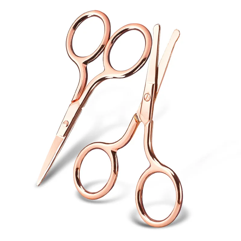 
Professional Stainless Steel Curved Wide Tip Eyebrow Scissors for Eyebrow or nose hair 