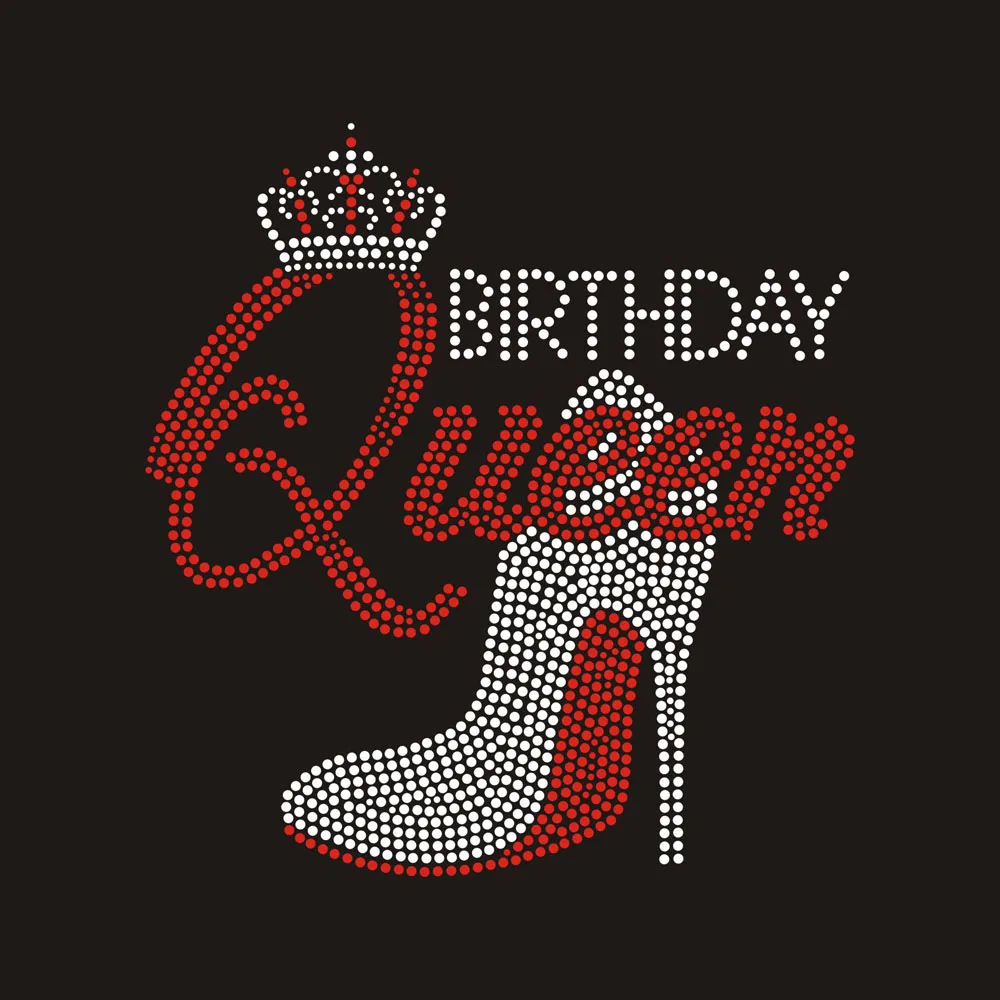 Wholesale Hotfix Motif Hot Pink Sports Shoes Walking By Faith Rhinestone Iron On Transfer Design For T-shirts