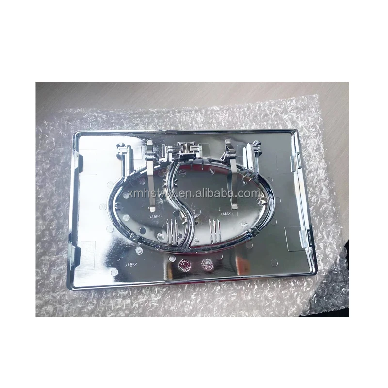 Wall Mounted Flush Plate F5150 Chrome Glossy ABS Dual Square Buttons Compatible for WDI old Concealed Cisterns Flush Push Button