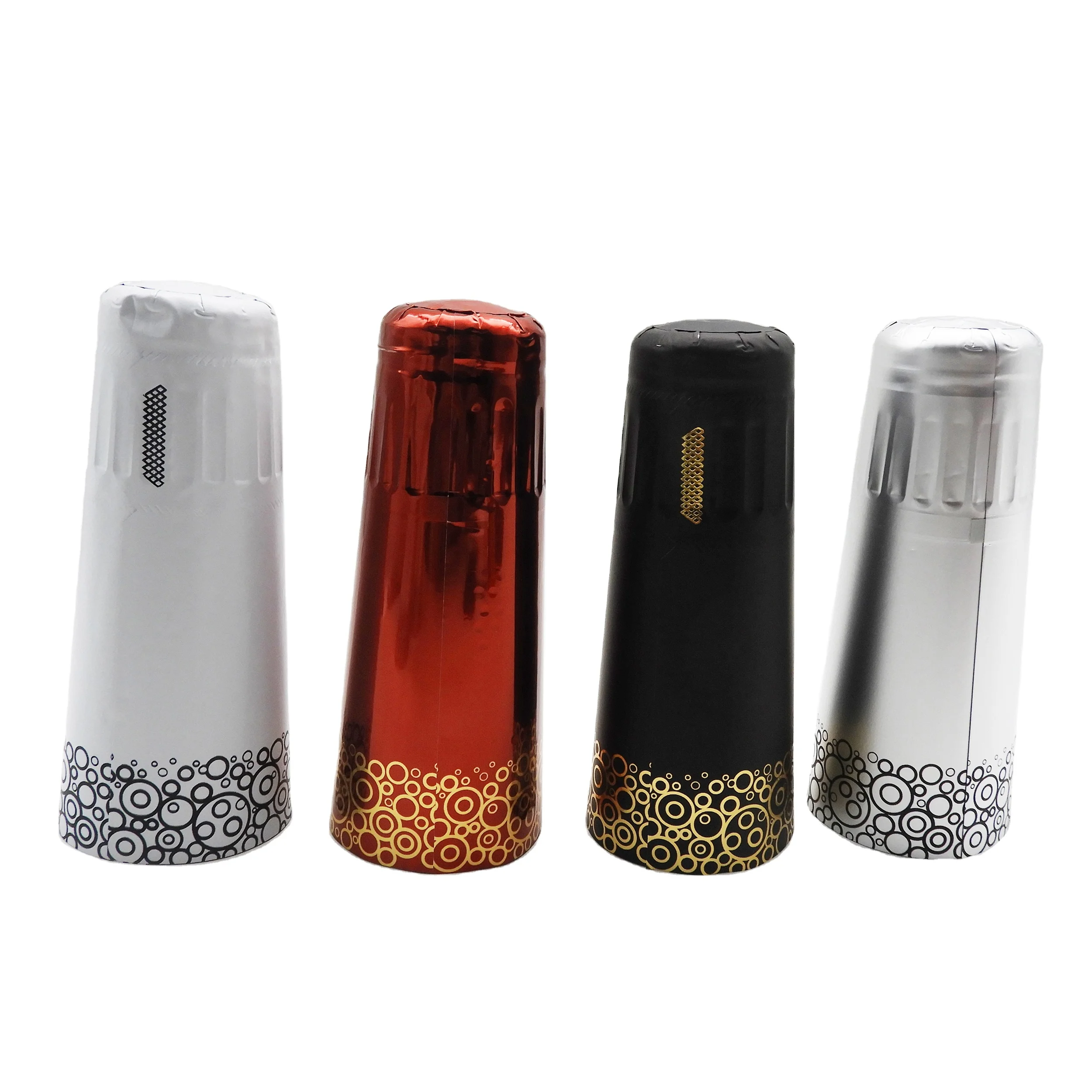 Different Size Wine Bottle shrink Capsules Cap For Champagne bottle
