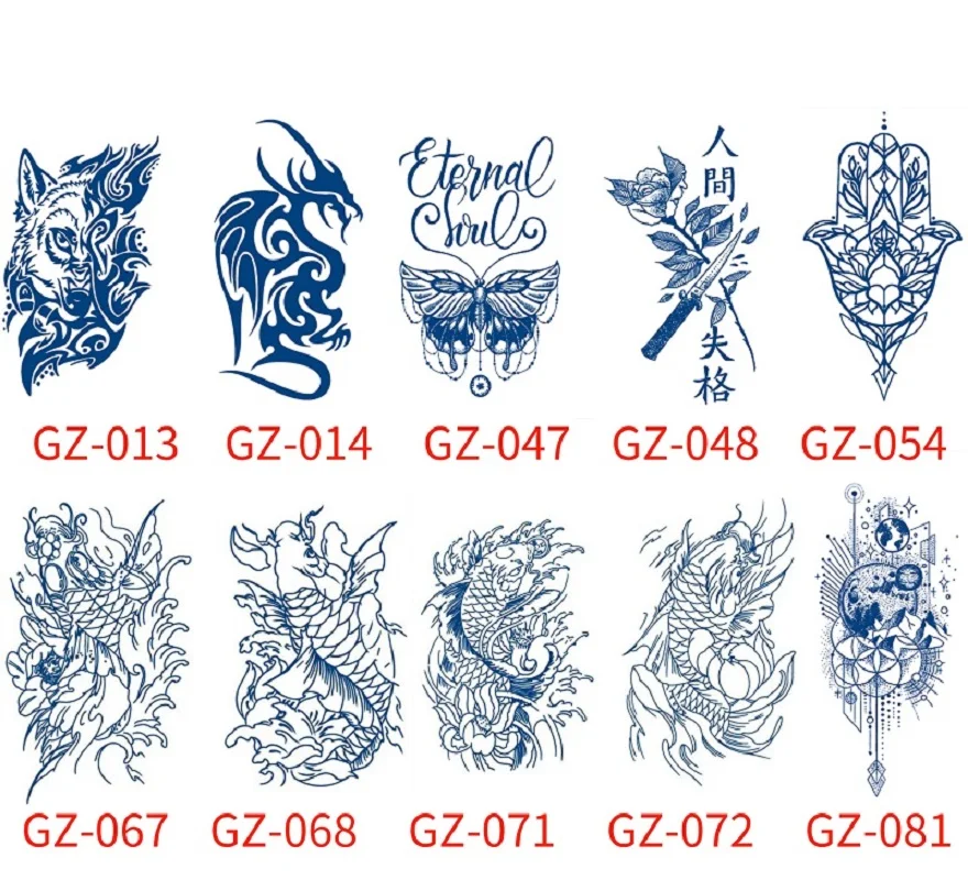 Hot Products Tattoo Sticker Temporary Tattoos Temporary Custom Sticker Arm body face nail tattoo sticker