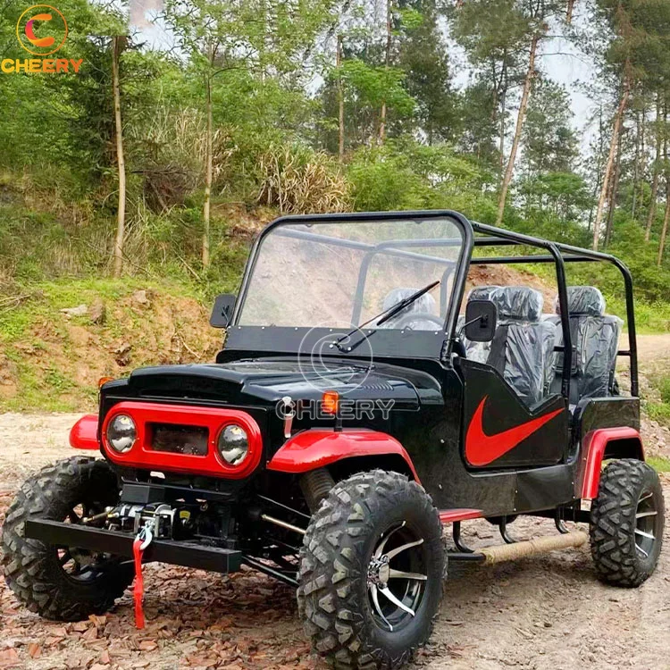 320cc Automatic With 12 Inch Alloy Wheels CVT 4 Stroke Quad 2 4 seat utv J-eep adult utv buggy car