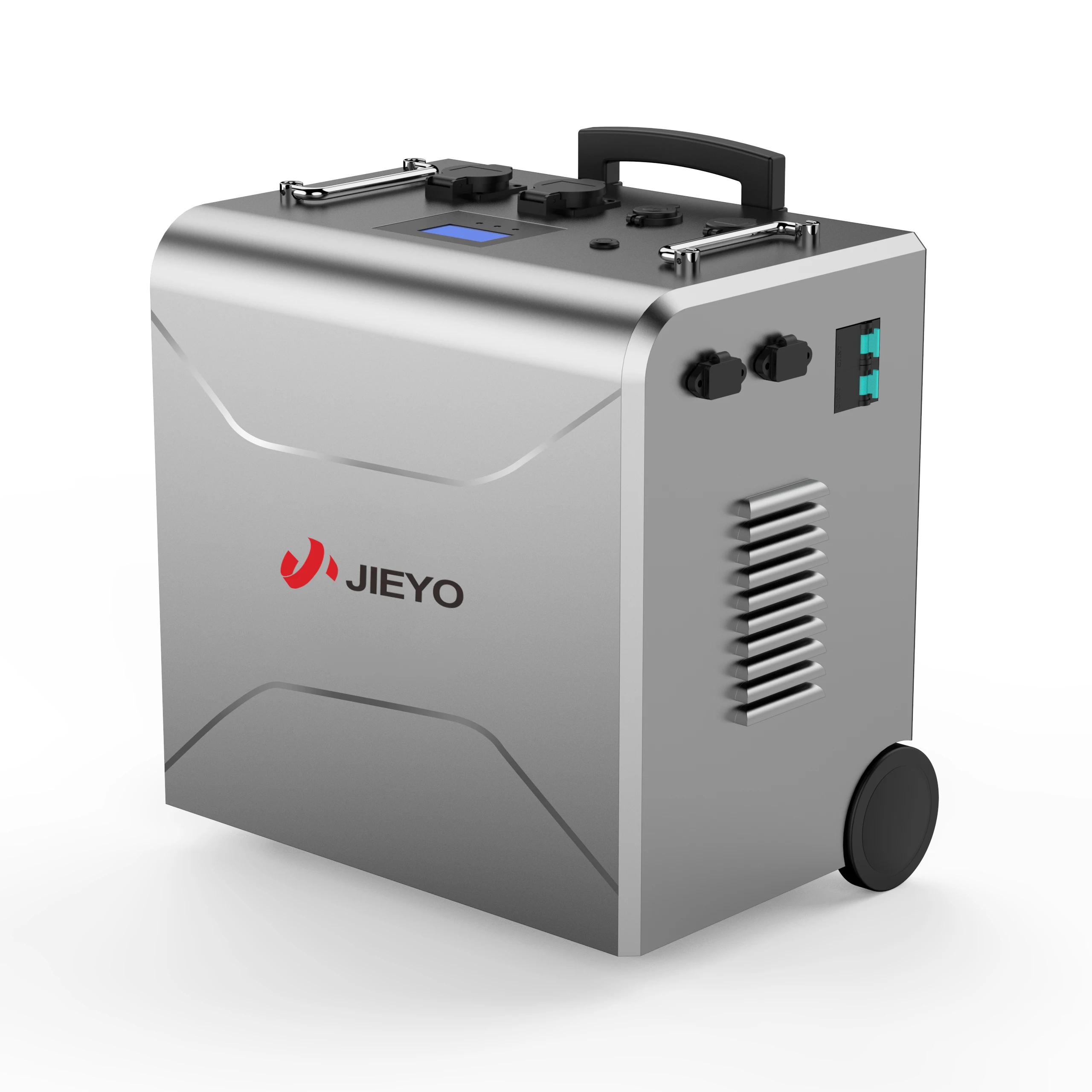 Jieyo Outdoor Pull Rod All In One Lifepo4 Battery Mobile Solar Generator 3000w Portable Power Station