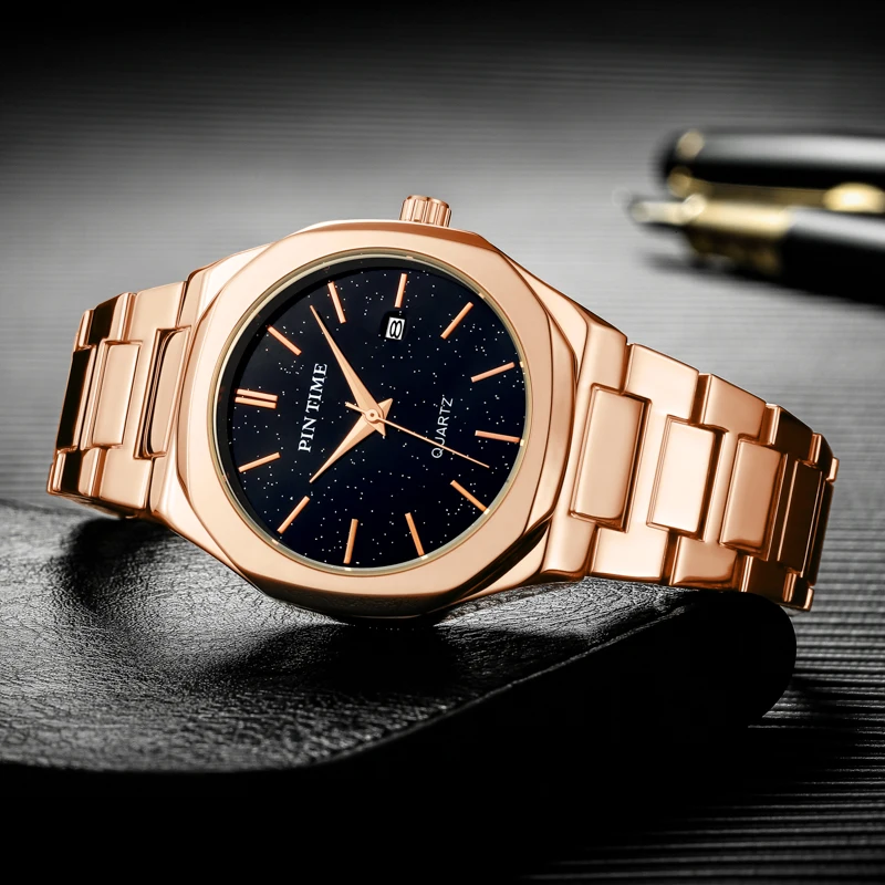  Часы Reloj Hombre наручные деловые брендовые водонепроницаемые Роскошные Кварцевые с