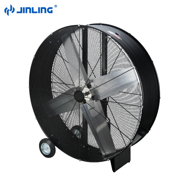 120V 48 inch Big Industrial Drum Fan Heavy Duty Direct Drive Floor Fan Air Cooling Barrel Fan