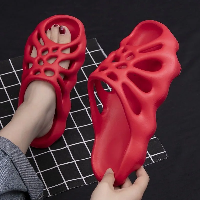  Шлепанцы Yeezy на заказ для мужчин и женщин Аутентичные Мультяшные шлепанцы с покрытием домашние тапочки оригинальные сланцы розового