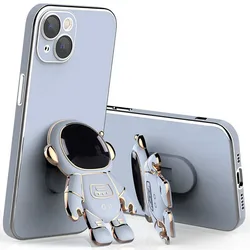 Fashion astronaut stand back cover deluxe plated phone case,back cover fashion astronaut for iPhone 14 new case
