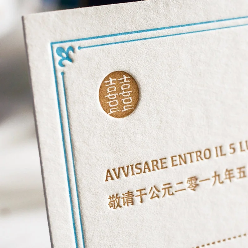 Толстые свадебные открытки приглашения благодарственные печать тиснение бумажных