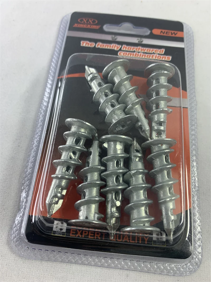 New Listing Zinc Alloy Tower Expansion Heavy Duty Self-drilling Anchor Bolts Screw For Drywall With Screws Kit