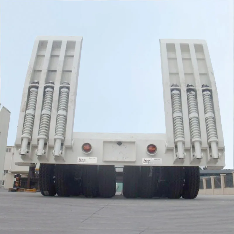 Steel Panda Truck Trailers 8 Cars Low Bed Trailer Truck Low Bed Semi-trailer Tilt Deck 40 60 Tons CN;SHN