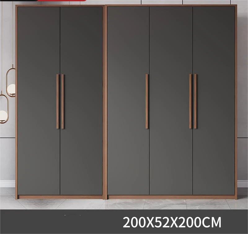 Modern Style Wooden Overall Bedroom Furniture Customized Solid Wood Large Closet