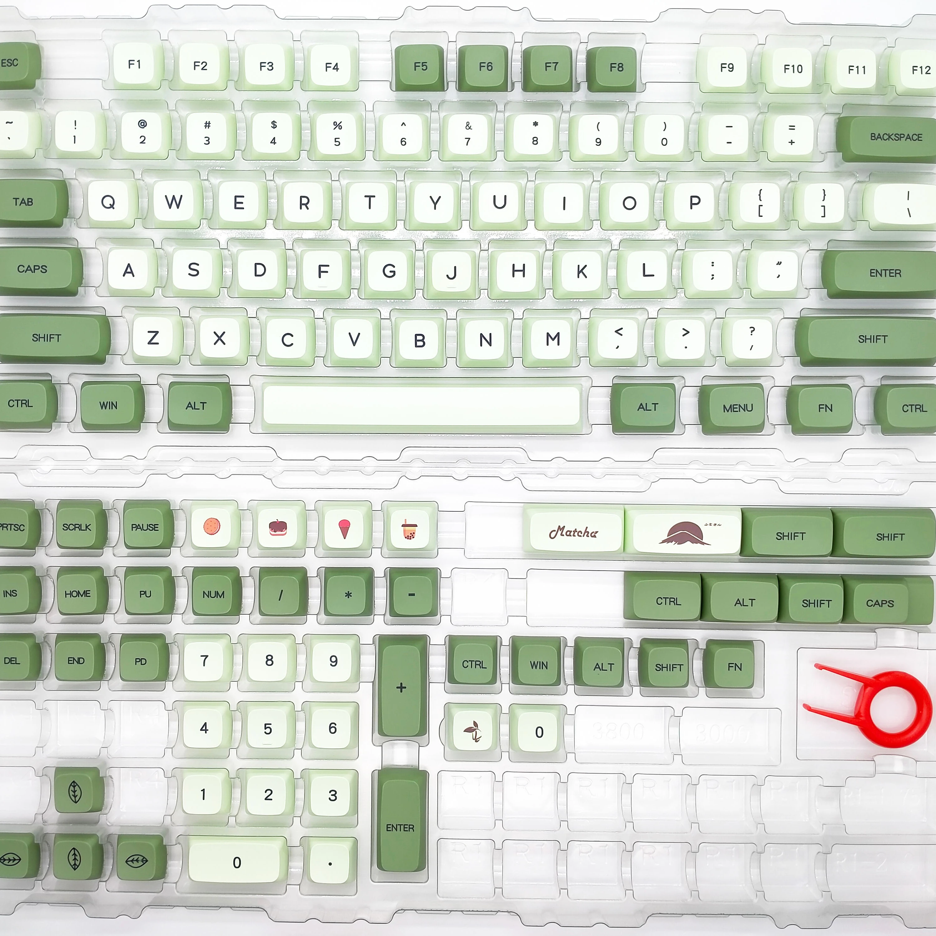Tecsee  in stock drop shipping Dye-sub Cherry profiles XDA profiles Keyboard keyCaps OEM Profile Keycaps custom language