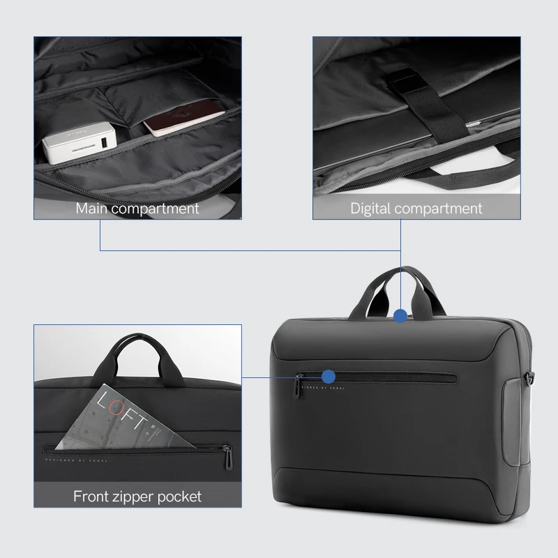 Wholesale Water Repellent  Handbag Stylish Briefcase Notebook Bags Business Laptop Bag Unisex Portable Laptop Bag