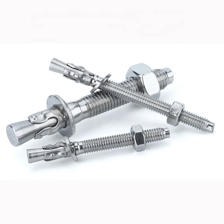 Hardware Fasteners Stainless Steel Wedge Anchor Expansion Bolts Through Bolt