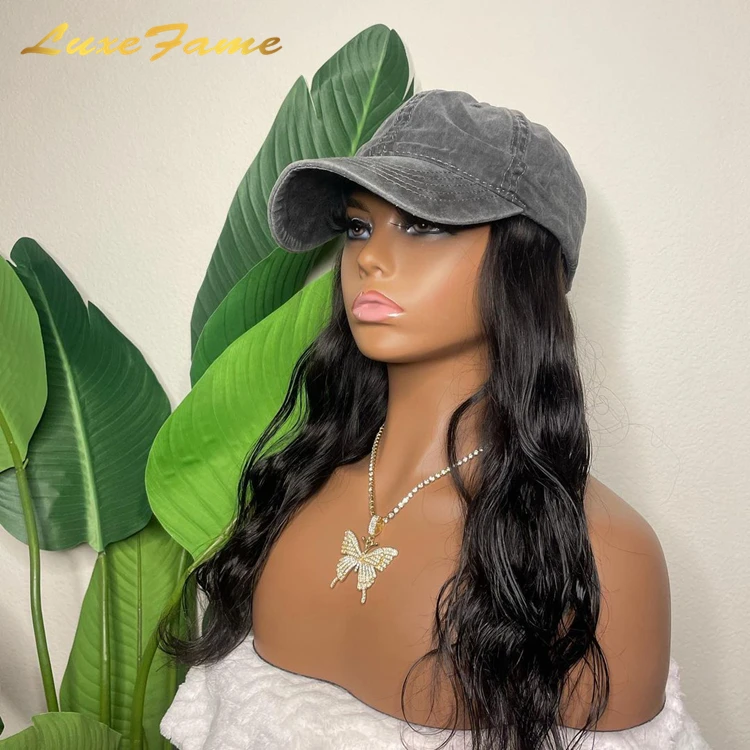 top quality top rated wigs large cap,closure with wig cap adjustable,baseball cap hat wig hair with hair extensions