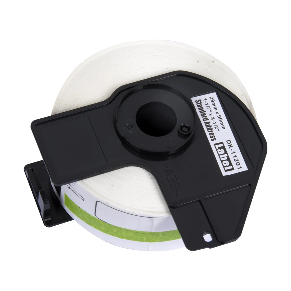 Compatible 1 DK11201 DK 11201 Black On White Standard Address White Paper Labels Thermal Paper Label Roll For Brother Printer