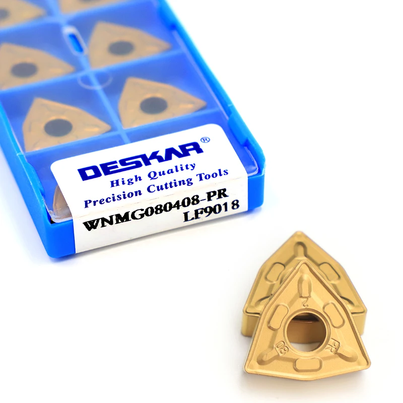 Deskar WNMG080408-PR WNMG080412-PR LF9018 сердечно-сосудистых заболеваний покрытие карбида фрезерный станок с ЧПУ токарно-винторезный вставка для обработки нержавеющей стали