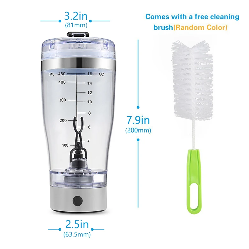 Ready to Ship Automatic Electric Milk Coffee Mixer Cup Bottle Easy Carrying Electric Protein Shaker