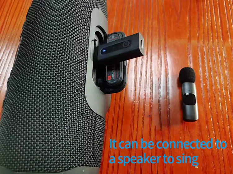 3.5 mm Lavalier wireless karaoke microphone 2.4Ghz sing2 Record vlogging Lapel mic Wireless Microphone for mobile phone camera