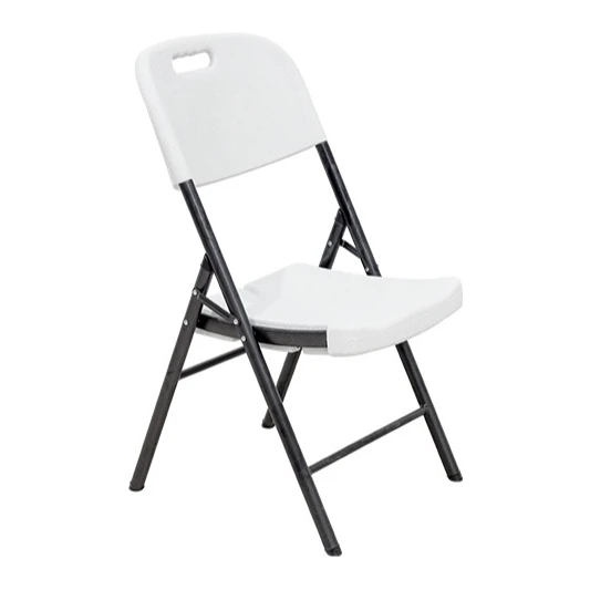 Wholesale cheap price foldable event chairs white outdoor plastic folding chair for events
