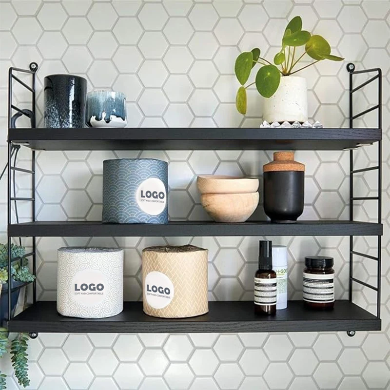 Custom Printed Embossed Bathroom Roll Cheap Popular Color Toilet Tissue Paper