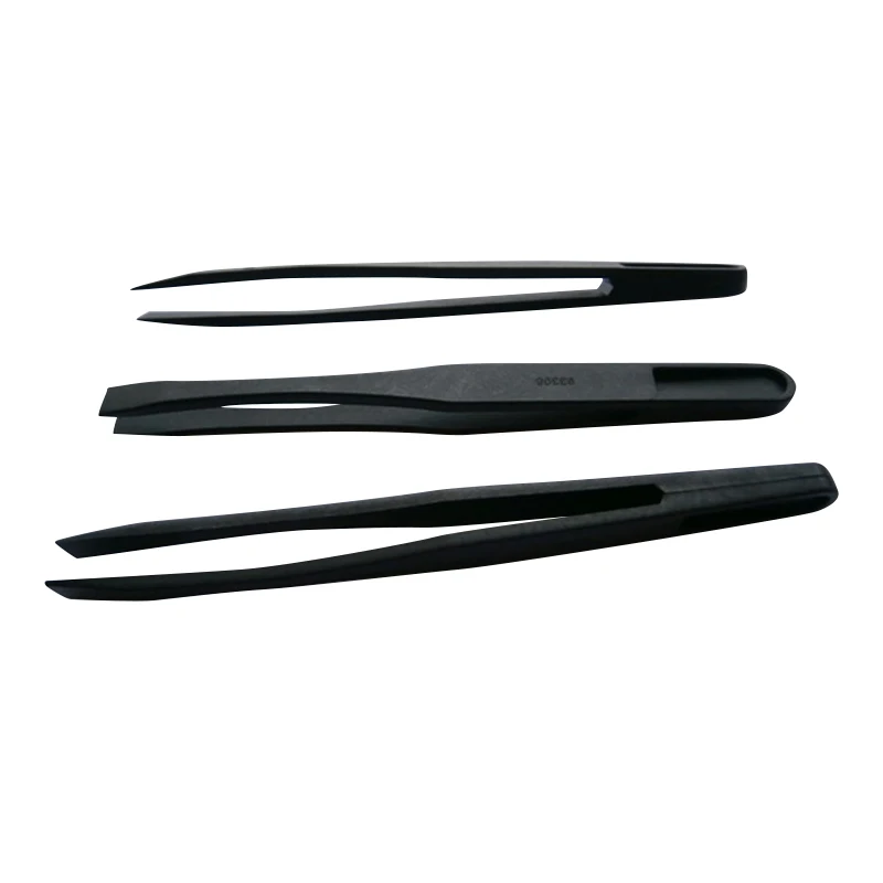 Пластиковый промышленный Пинцет ESD, антистатический пластиковый проводящий пинцет