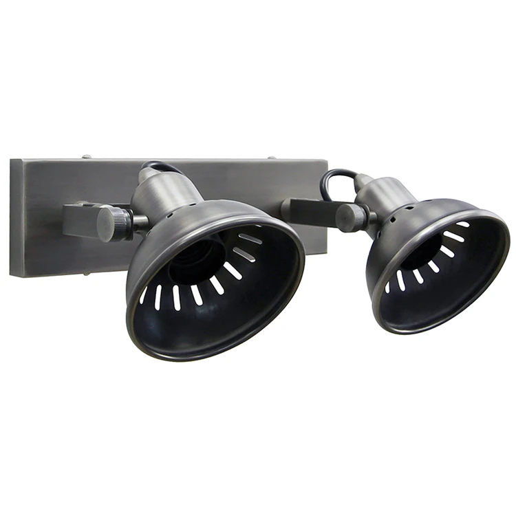 
Low Price High Quality Pendant Lights High Ceiling Modern Vintage Stainless Steel Twin Wall Light Light Shade Metal 