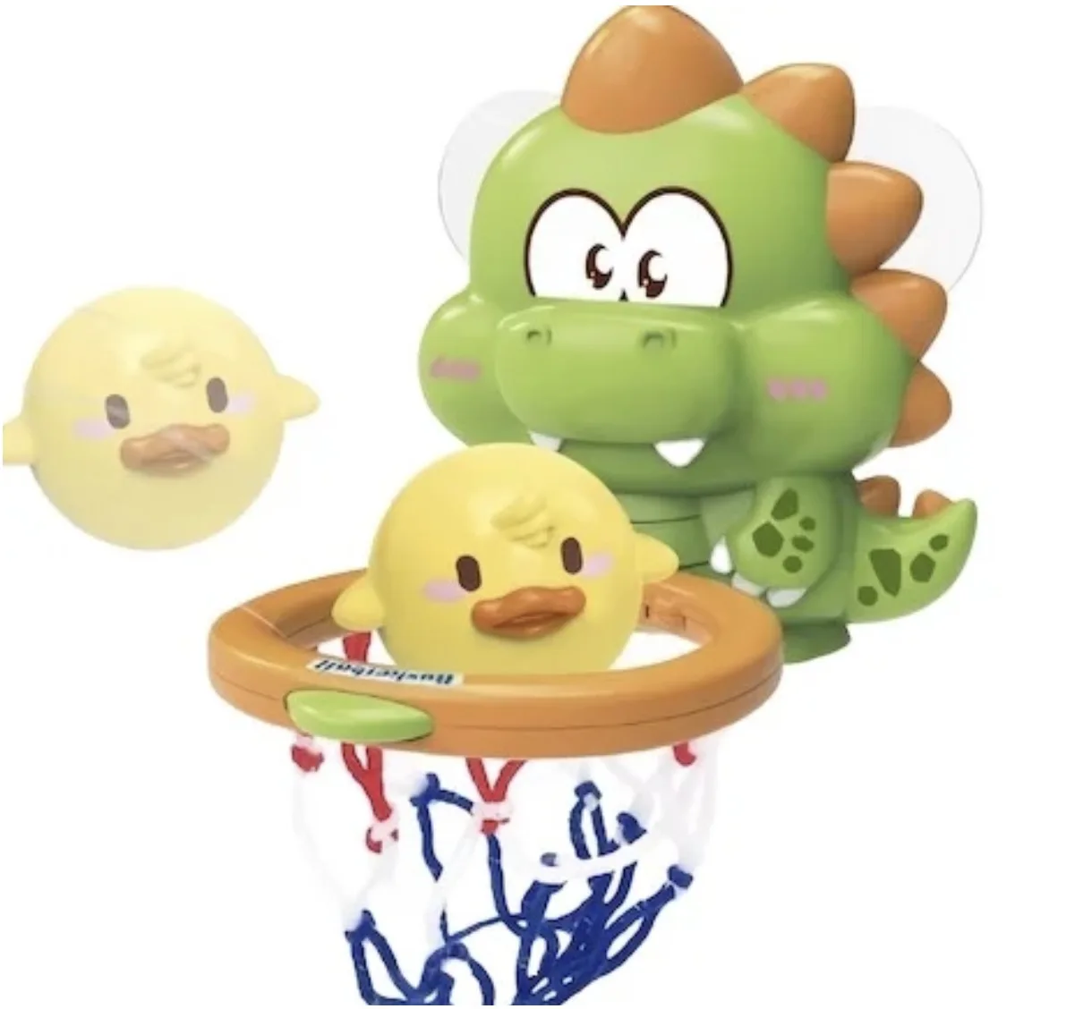 QW High-quality Spot Wholesale Baby Puzzle Bathroom Toys Dinosaur Basketball Board Fish Duck Dinosaur Ball Improve Intelligence