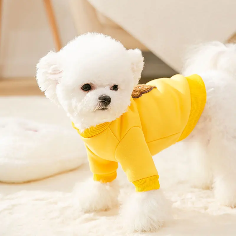 Wholesale Two-legged Cotton Cute Hoodies Clothes Without Hat Colorful Winter Autumn Pet Dog Cat Hoodie