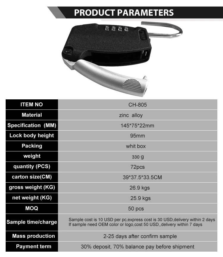 black color strong design High quality 4 digits small pad key lock box