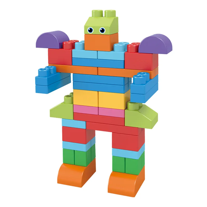 54pcs Silicone Stacking Blocks Super Soft Building Blocks Large Construction Block Toys for Toddlers
