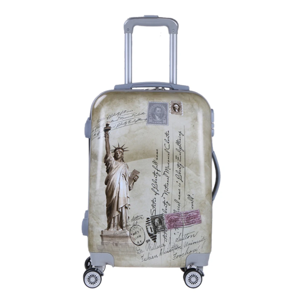 Китайский поставщик, 3 шт., чемоданы на колесиках из поликарбоната, наборы чемоданов с 4 спиннером, 360 градусов, Whe