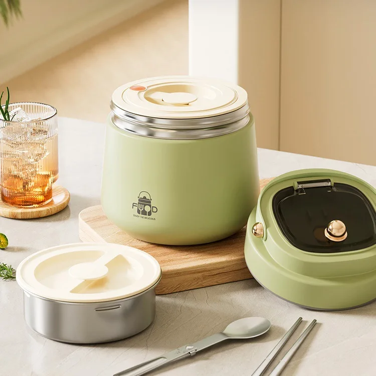 Soup Breakfast Cup Vacuum Insulated Soup Pot Thermal Food Jar Portable Food Containers Bento Lunch Boxes Stainless Steel Metal