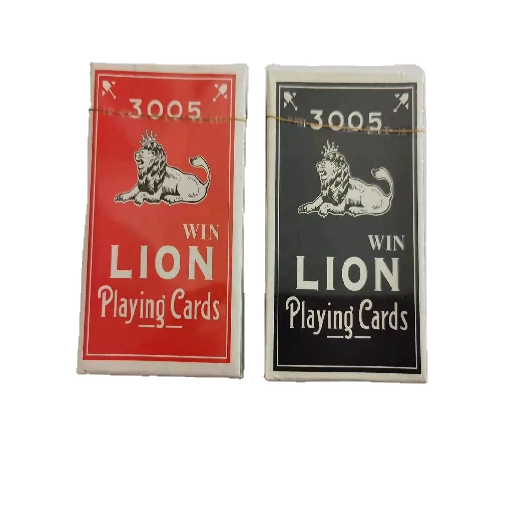 WHOLESALE CUSTOM 3005 LION WIN PLAYING CARDS