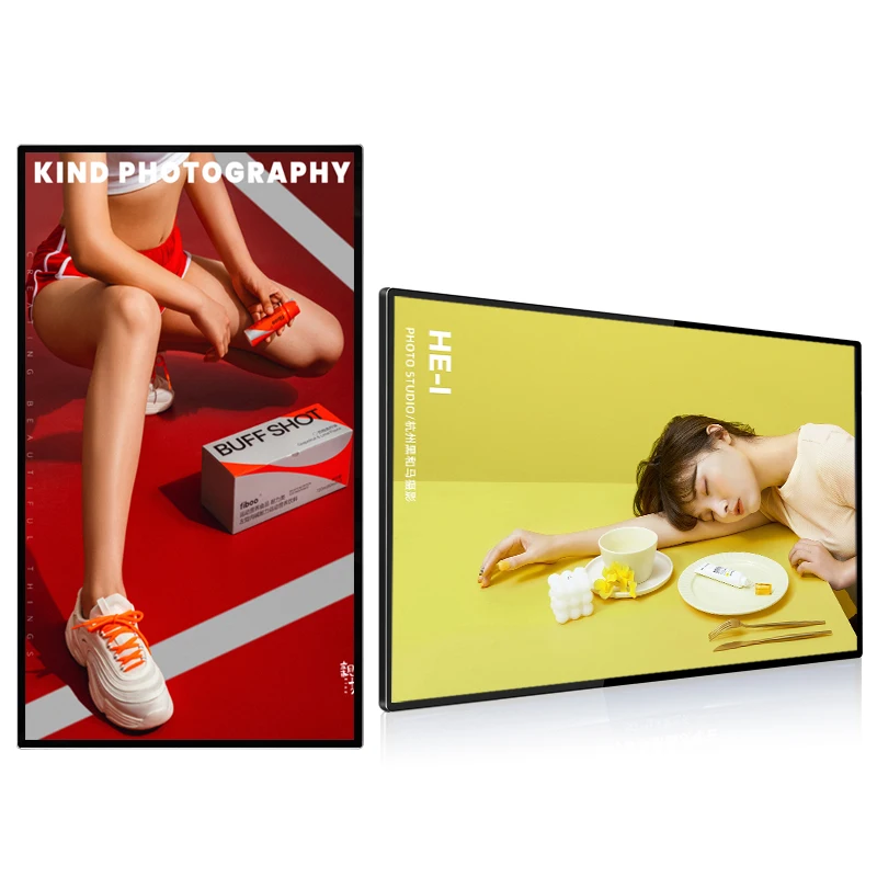 Sexy lcd video player LCD menu board 450nits brightness,wall-mounted lcd touch screen digital signage advertising player