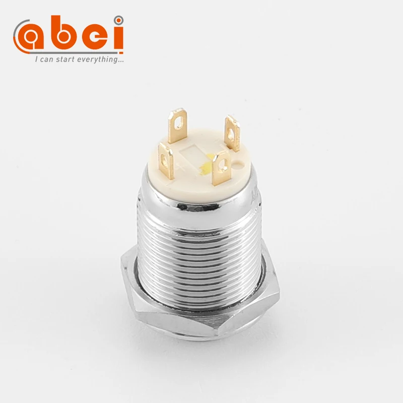 12mm Momentary 1NO Push Button Switch on off switch with power symbol 6V12V