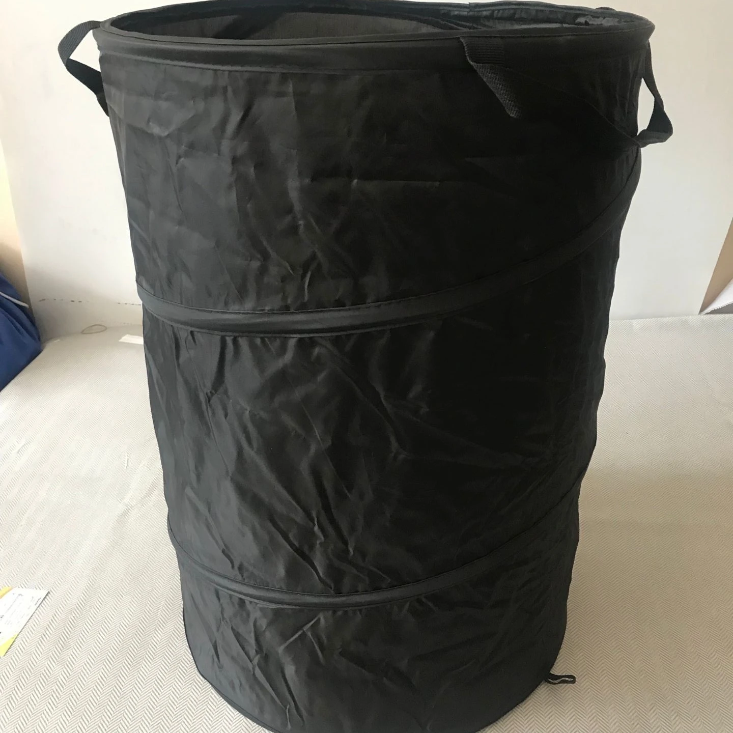 
Pop up laundry basket foldable 2 compartment cloth hamper toy hamper 